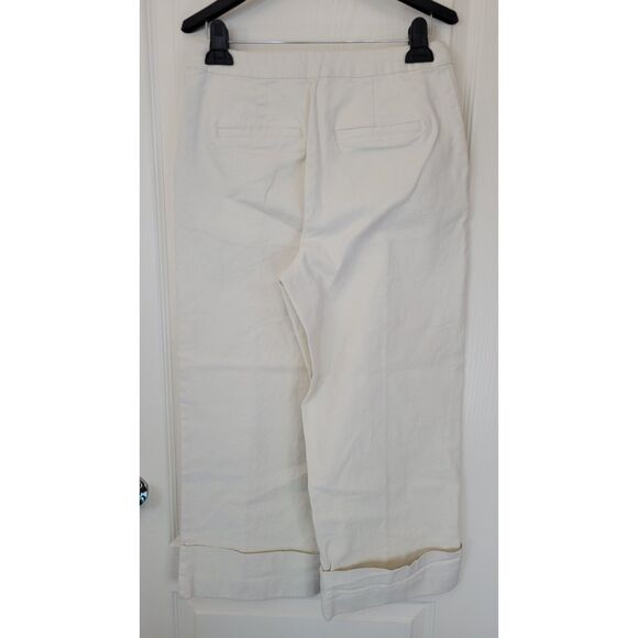 Rachel Comey x Target Cream High-Rise Cuff Straight Leg Cropped Pants - Picture 4 of 6